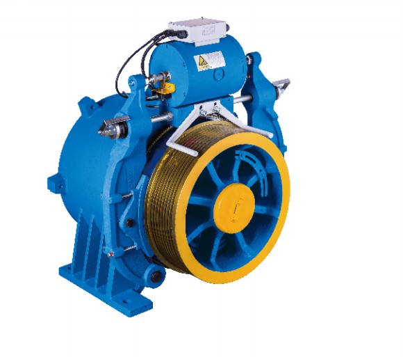 WYJ250 Gearless Traction Machine For Elevator Lift Spare Parts