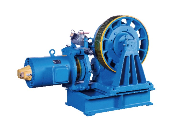 Elevator Parts Geared type Tractionb Machine For Elevators