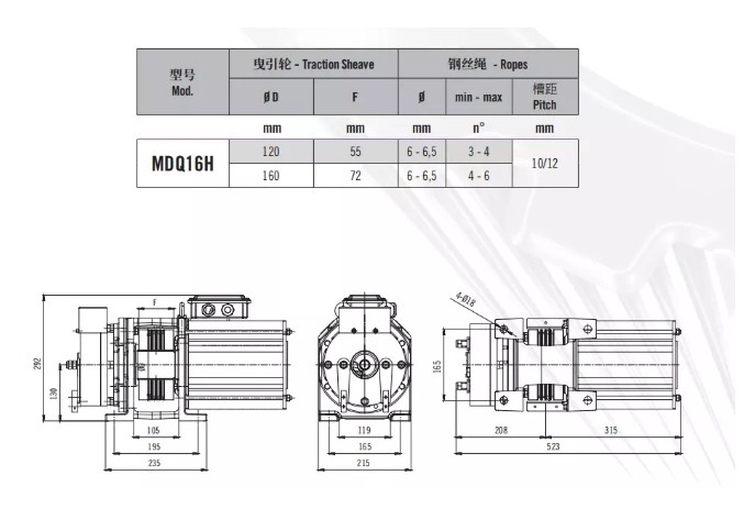 Montanari Gearless Motor Elevator Machine From China Supplier