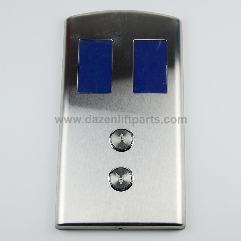 Otis Elevator Blue Background White Text LCD Screen DAA26800AS1CR1 Parallel Stainless Steel Call Box