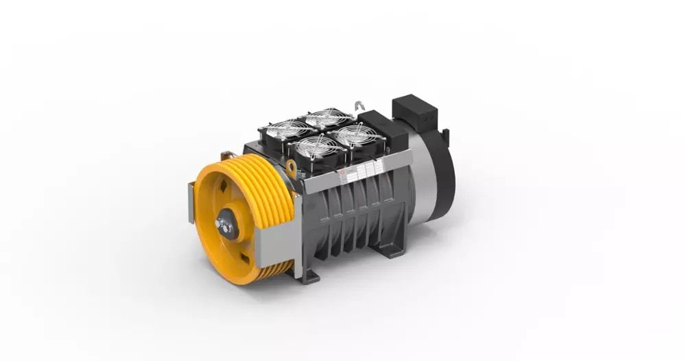 Montanari Gearless Motor Elevator Traction Machine